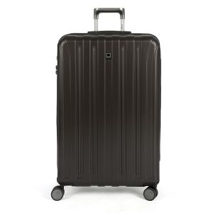 Delsey Luggage Helium Titanium 29 Inch EXP Spinner Trolley Metallic